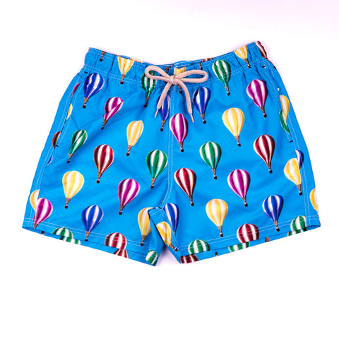 Daddy & Me Collection: Printed Hot Air Balloon Shorts - Adult