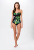 One Piece Printed Swimsuit With Padding