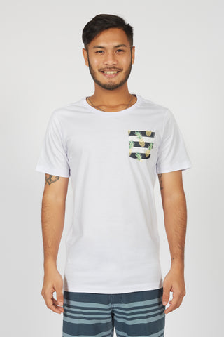 Beach T-shirt with printed Starfish pocket