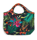 Printed Beach Bag (Flamboyant Preto)
