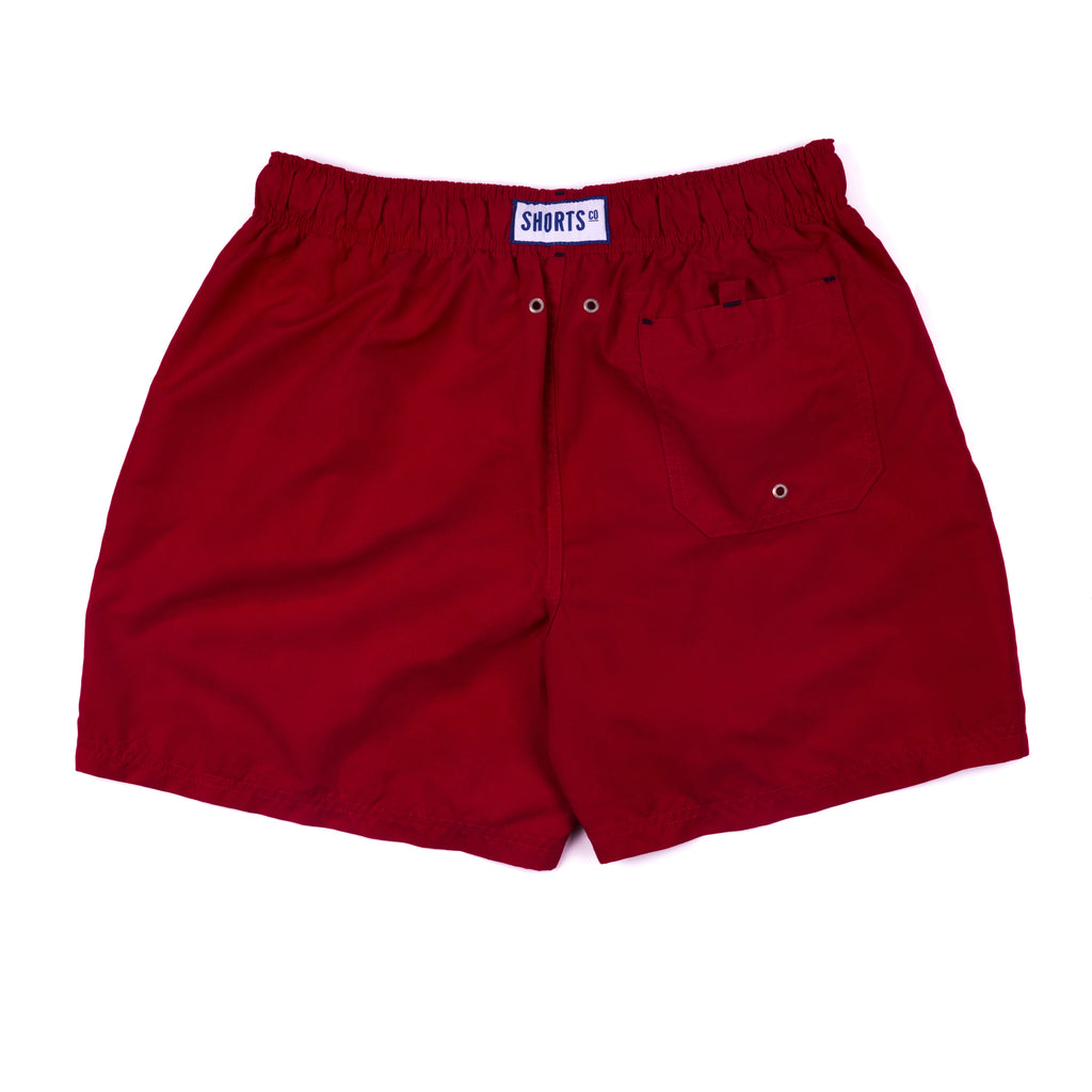 Men’s Solid Shorts - Crimson