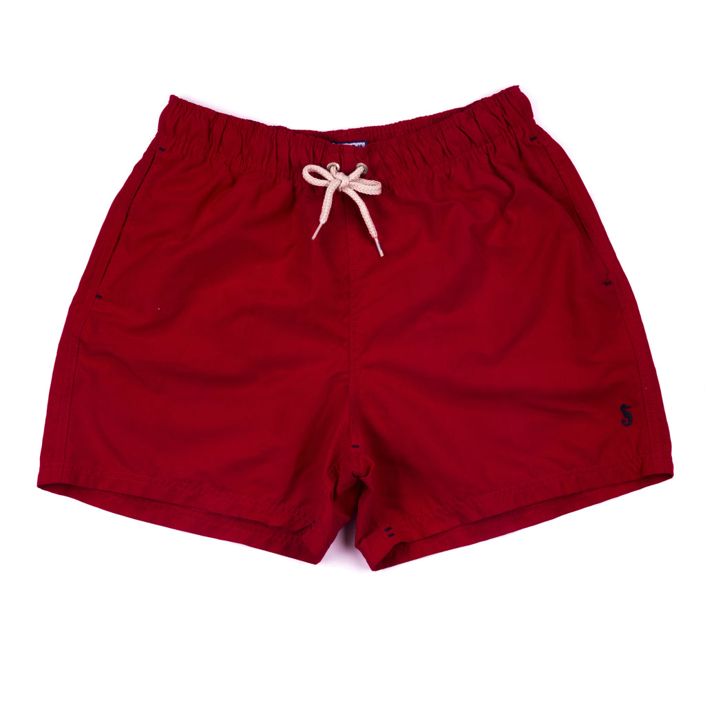Men’s Solid Shorts - Crimson