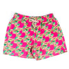 Men’s Printed Pink Papaya Shorts With Bag